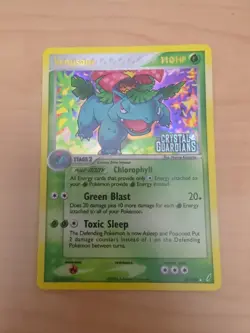 Pokemon TCG Venusaur EX Crystal Guardians Reverse Holo Card 28/100 Stamped - Image 1