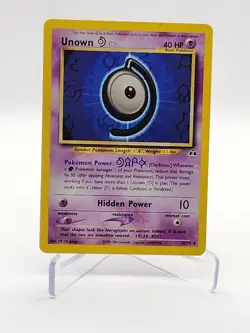 Unown [D] 47/75 Neo Discovery Uncommon 2001 Pokemon Card Game TCG Vintage - Image 1