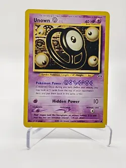 Unown [O] 69/75 2001 Unlimited Neo Discovery Pokemon Card Game Tcg Vintage - Image 1
