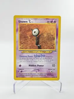 Unown [L] 86/105 Neo Destiny WOTC Vintage Pokemon Card Non Holo Unlimited [LP] - Image 1