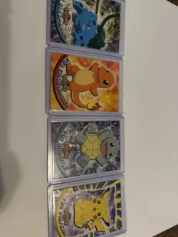 1999 Topps TV Animation Edition Pokemon Starter Set (4 cards) - Image 1
