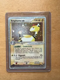 Ampharos ex 89/97 EX Dragon Holo Ultra Rare Lightly Played Vintage Pokemon Card - Image 1