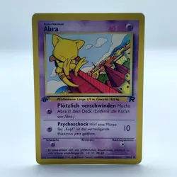 Pokemon TCG Karte - Abra 1. Edition 49/82 Team Rocket Deutsch NM - Image 1