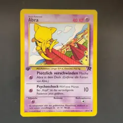 Pokemon TCG Karte - Abra 1. Edition 49/82 Team Rocket Deutsch NM - Image 2