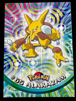 Alakazam #65 NM Green Logo Topps Pokemon Card Near Mint - Image 1