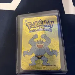 Machamp #068 Vintage 2000 Pokemon Vending Prism Holo Sticker Card - Image 1