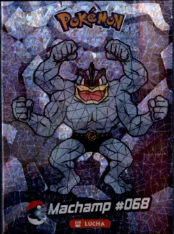 Pokemon Crystal Card Collection Set #068 Machamp Special Holo Chase - Image 1