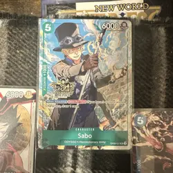 One Piece TCG OP13 3rd Anniversary Promos Cards Set Luffy, Ace and Sabo - Image 3