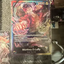 One Piece TCG OP13 3rd Anniversary Promos Cards Set Luffy, Ace and Sabo - Image 5