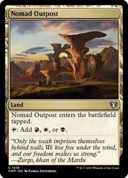 1x Nomad Outpost NM Eng MTG - Commander Masters - Image 1