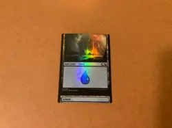 MTG Magic Island/Island Foil x1 2019 M19 NFC Miscut - Image 1