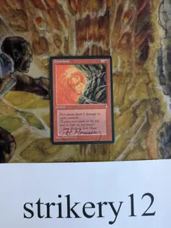 Pyroclasm - Ice Age - Signed by Pat Morrissey - MTG - Image 1