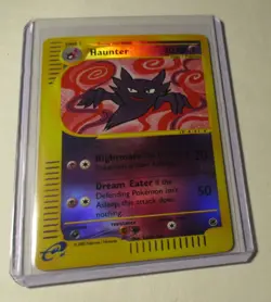 Pokemon TCG Expedition Base Set Haunter 80/165 Reverse Holo Card 2002 Played - Image 1