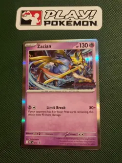 Full Deck - Zacian Pre-Release Stamped Promo - Pokemon Phantasmal Flames MEP 015 - Image 1