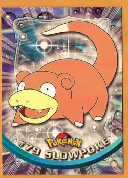 2000 Topps Pokemon TV Animation Edition Slowpoke #79 Blue Topps Logo NM-MT - Image 1