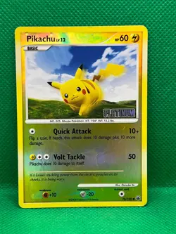 Pokemon Tcg Pikachu 70/100 Reverse Holo BK Promo Platinum Stamped - Image 1