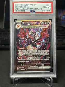Pokemon TCG Charizard EX Paldean Fates Sir 234/091 PSA 10 English - Image 1