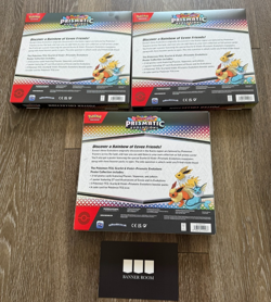 SET OF 3 Pokemon TCG Scarlet & Violet Prismatic Evolutions Poster Collection Box - Image 2