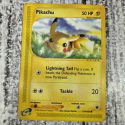 2002 Pokemon, Expedition, #124/165 Pikachu, Common - Image 1