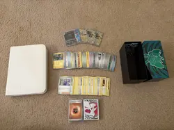 VaultX White Edition 4 Pocket Exo-Tec Zip Binder w/Pokemon TCG Bulk PLEASE READ - Image 1
