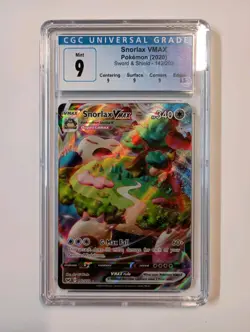 2020 Snorlax VMAX Sword And Shield 142/202 Pokemon CGC 9 Mint - Image 1