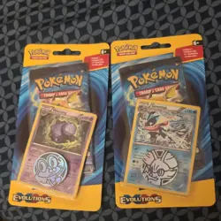 POKEMON XY EVOLUTIONS BLISTER BOOSTER PACK NEW GRENINJA & WEEZING PROMO - Image 1