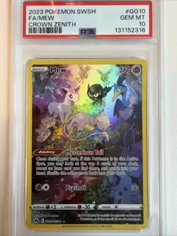 PSA 10 - Mew GG10/GG70 Crown Zenith: Galarian Gallery Holo Pokemon - Image 1