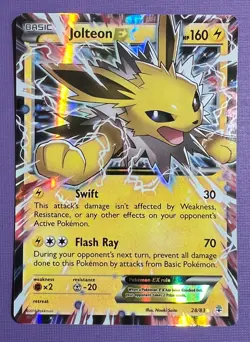 2016 Pokemon Jolteon EX Generations Pokemon XY Generations 28/83 Near Mint RAW - Image 1