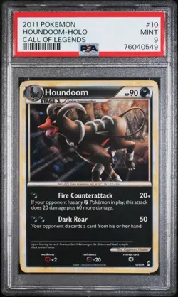 Houndoom Holo PSA 9 Pokemon Call Of Legends #10 - Image 1
