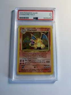 1999 Pokemon Base Set Charizard 4/102 Holo Rare PSA 5 - Image 1
