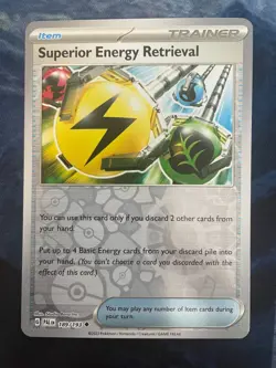 Pokemon Paldea Evolved Superior Energy Retrieval 189/193 Reverse Holo - Image 1