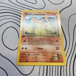 Pokemon TCG Blaine's Charmander Gym Heroes 61/132 Regular 1st Edition LP. - Image 2