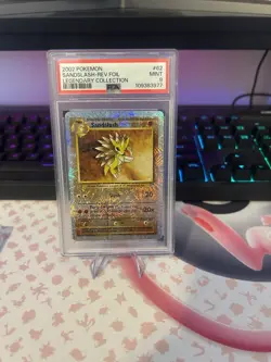 Pokemon 2002 Sandslash Reverse Holo Foil Legendary Collection #62, PSA Mint 9 - Image 1