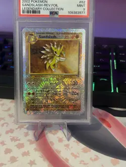 Pokemon 2002 Sandslash Reverse Holo Foil Legendary Collection #62, PSA Mint 9 - Image 2