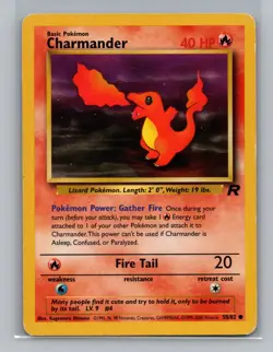 Pokemon WOTC Team Rocket Charmander #50/82 10822 - Image 1