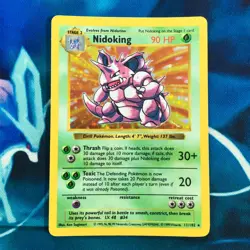 Nidoking - 11/102 - Shadowless Holo Rare Base Set 1999 - Pokemon Card - HP - Image 1
