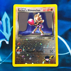 Rocket's Hitmonchan - 9 - Winner Best Of Series Promo Rare - Pokemon Card - MP - Image 1