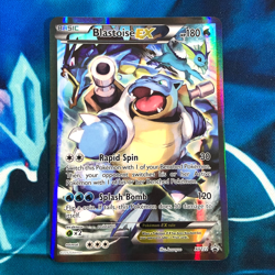 Blastoise EX - XY122 - Full Art Promo Black Star Rare - Pokemon Card - MP - Image 1