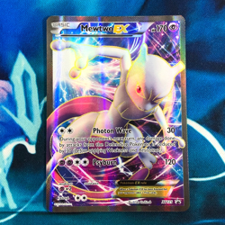 Mewtwo EX - XY125 - Full Art Black Star Ultra Rare Promo - Pokemon Card - MP - Image 1