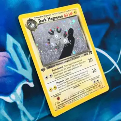 Dark Magneton - 11/82 - 1st Edition Holo Rare Team Rocket - Pokemon Card - HP - Image 4