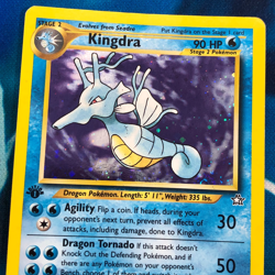Kingdra - 8/111 - 1st Edition Holo Rare Neo Genesis - Pokemon Card - MP - Image 2