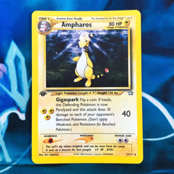 Ampharos - 1/111 - 1st Edition Holo Rare Neo Genesis - Pokemon Card - MP - Image 1