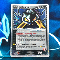 Rocket's Raikou ex - 108/107 - Secret Rare Holo ex Deoxys - Pokemon Card - MP - Image 1
