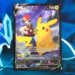 Pikachu V - TG16/TG30 - Full Art Holo Rare Lost Origin - Pokemon Card - LP - Image 1