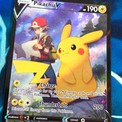 Pikachu V - TG16/TG30 - Full Art Holo Rare Lost Origin - Pokemon Card - LP - Image 3