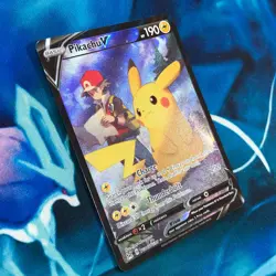 Pikachu V - TG16/TG30 - Full Art Holo Rare Lost Origin - Pokemon Card - LP - Image 4