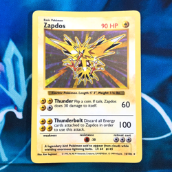 Zapdos - 16/102 - Shadowless Holo Rare Base Set 1999 - Pokemon Card - HP - Image 1