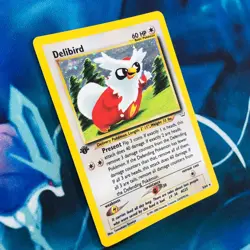 Delibird - 5/64 - 1st Edition Holo Rare Neo Revelation - Pokemon Card - MP - Image 3
