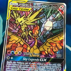 Moltres & Zapdos & Articuno GX - SM210 - Full Art Promo - Pokemon Card - NM - Image 2