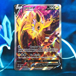 Jolteon V - SWSH183 - Full Alt Art Rare Black Star Promo - Pokemon Card - NM - Image 1